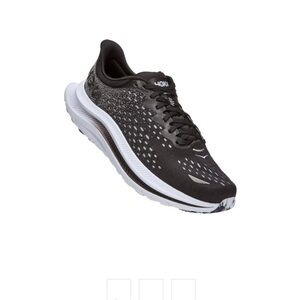 Hoka Black and White Performance Athletic Sneakers